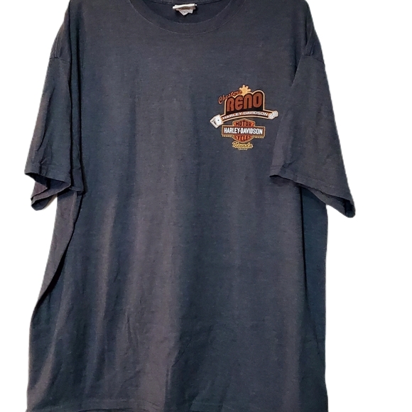 Harley Davidson Men's T-shirt Gray XXL Reno - Picture 6 of 7